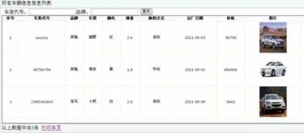 汽車4S店畢業設計